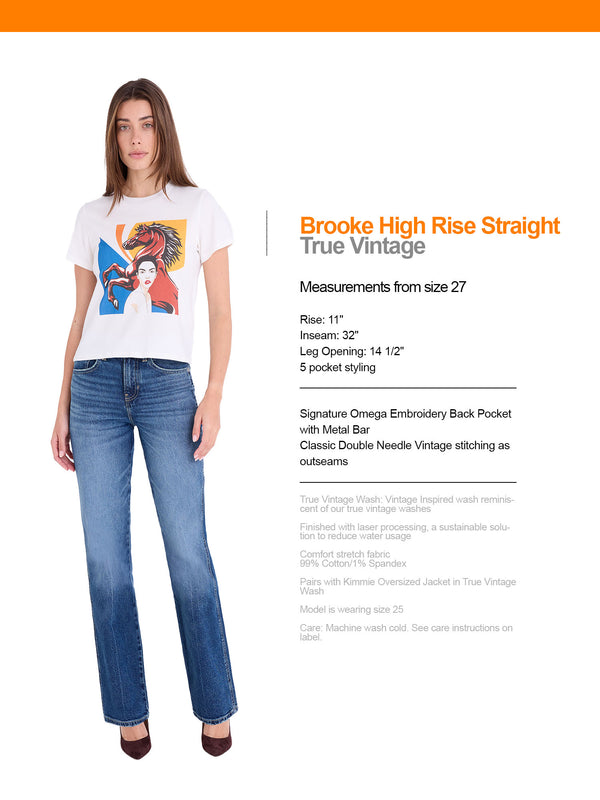Brooke High Rise Straight