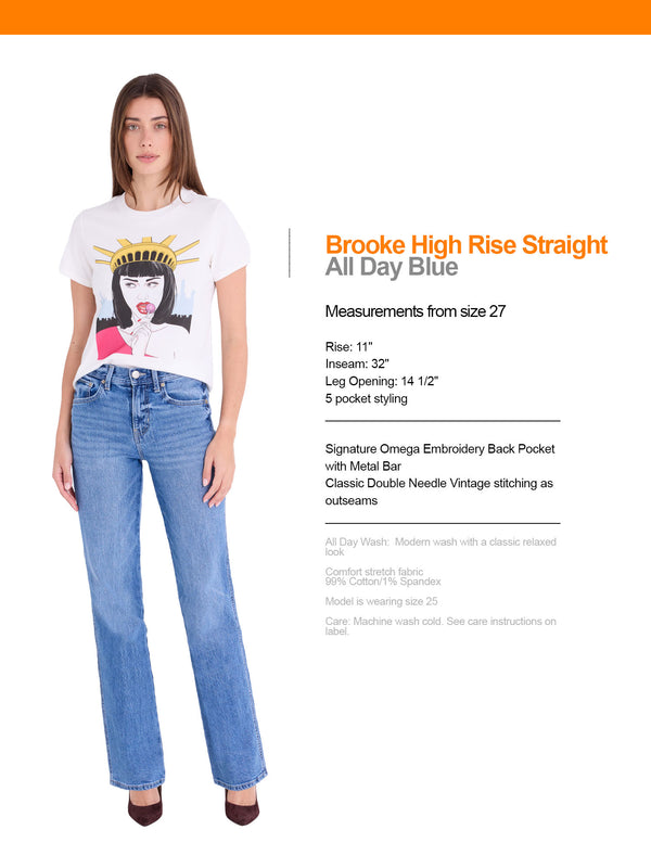 Brooke High Rise Straight