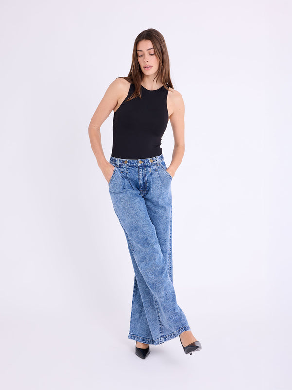 Jamie Pleated Wide Leg Trouser
