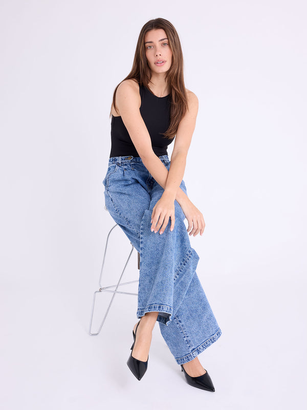 Jamie Pleated Wide Leg Trouser