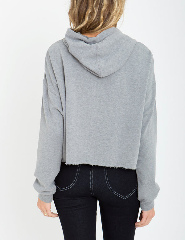 Kelly Cropped Studded Hoodie