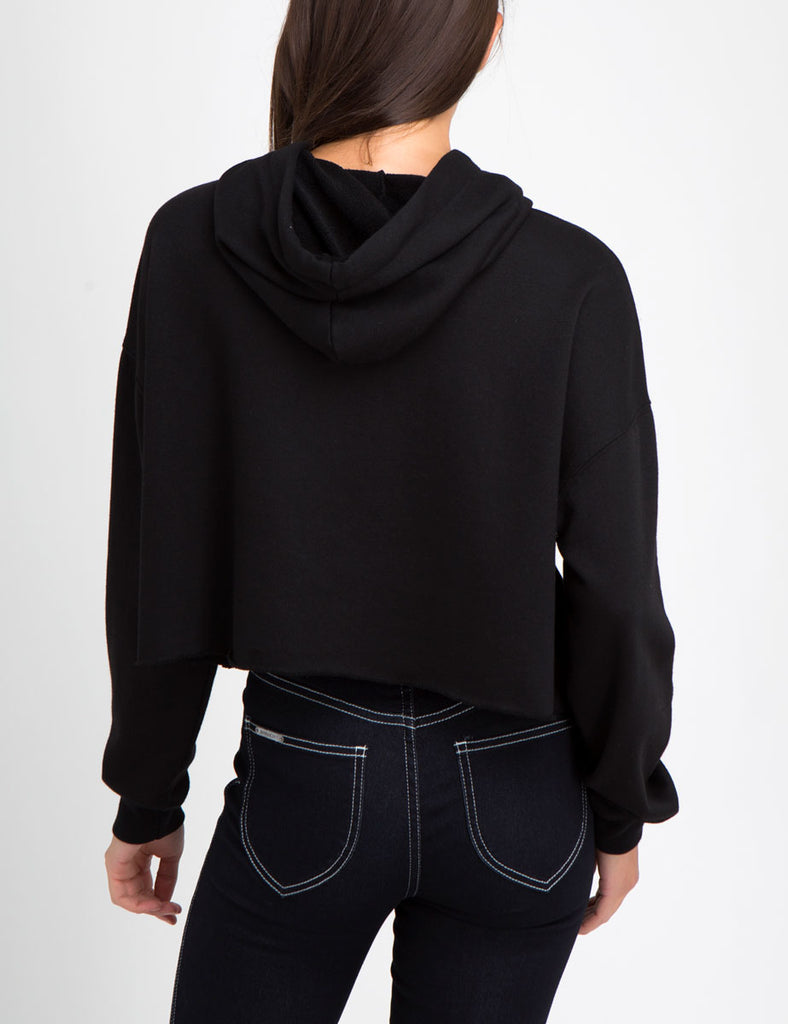 Kelly Cropped Studded Hoodie – Jordache