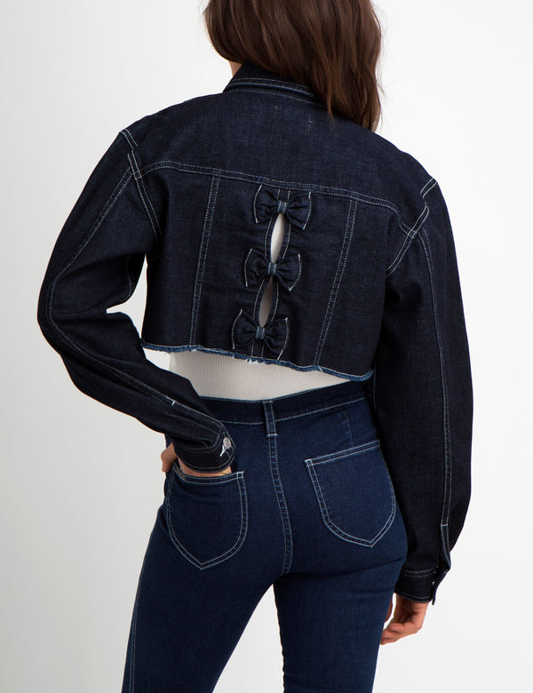 Bianca Cropped Bow Jacket