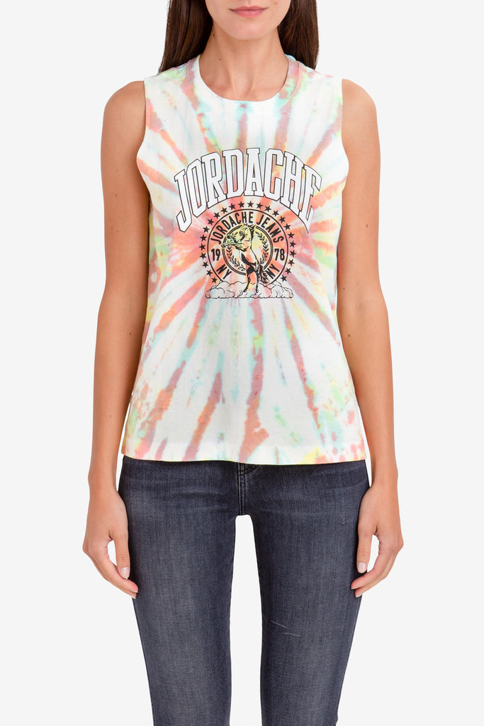 – MUSCLE TIE-DYE CLASSIC Jordache TANK