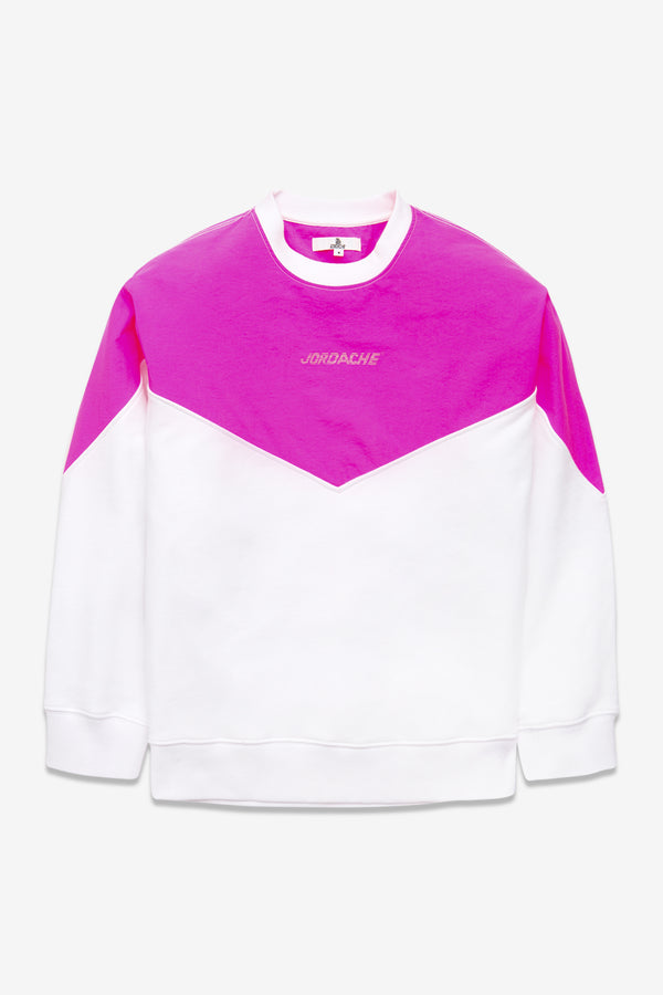 OVERSIZED MIXED PANEL SWEATSHIRT