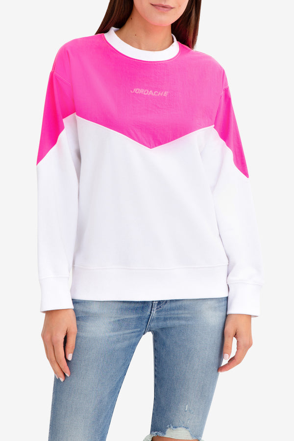 OVERSIZED MIXED PANEL SWEATSHIRT