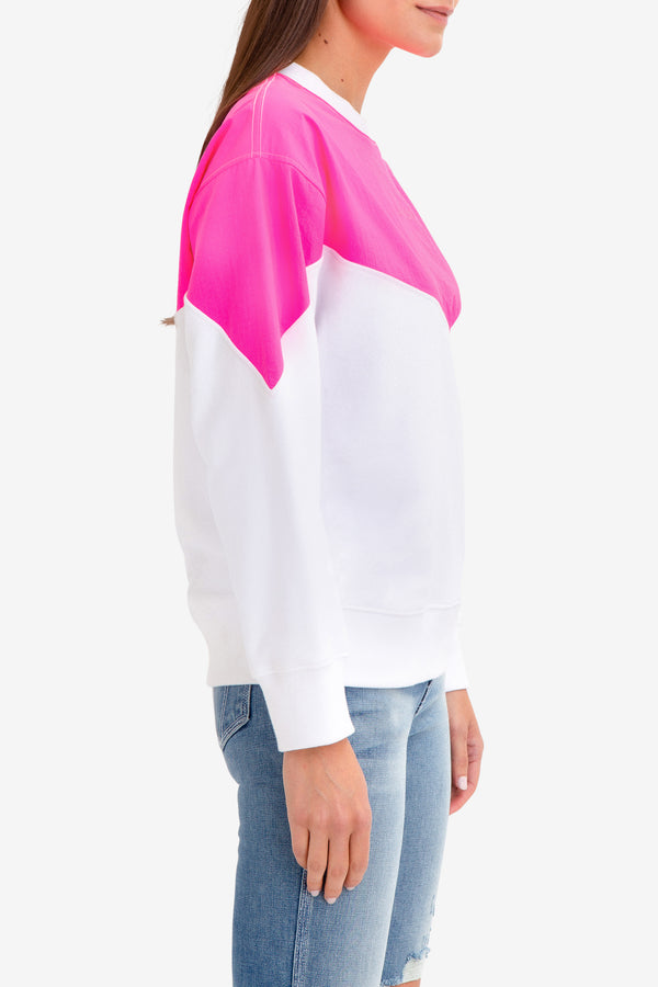OVERSIZED MIXED PANEL SWEATSHIRT