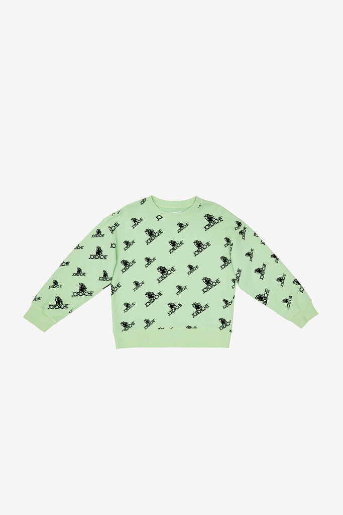 LIME LOGO PRINT OVERSIZED SWEATSHIRT – Jordache LIME LOGO PRINT OVERSIZED SWEATSHIRT – Jordache