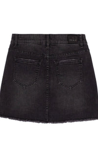 Girls Frayed Hem Denim Skirt