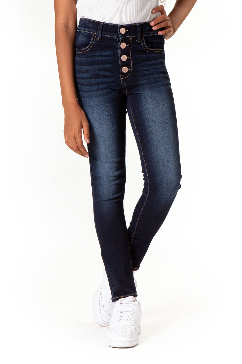 Girls Super Skinny High Rise Jeans