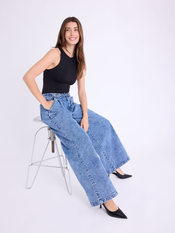 Jamie Pleated Wide Leg Trouser