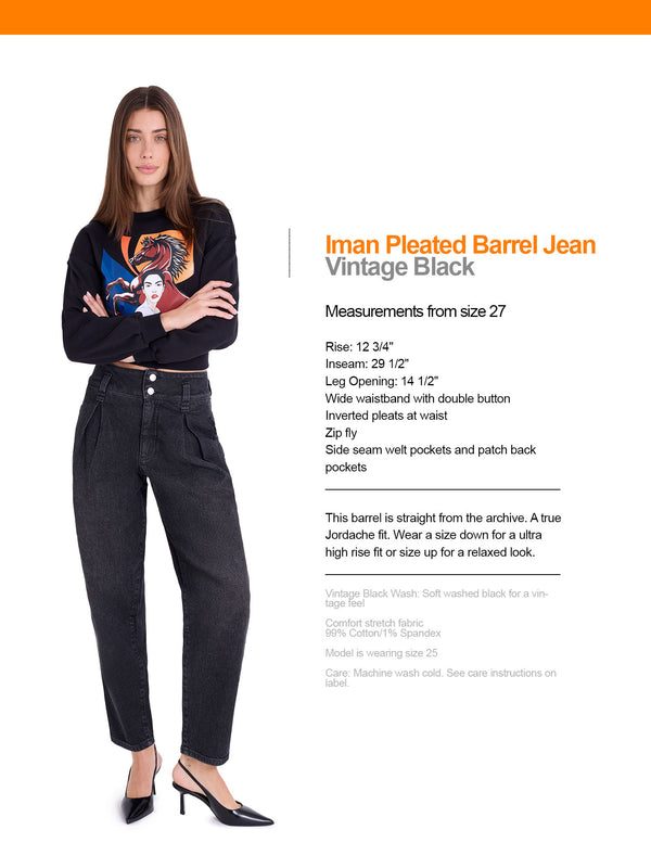 Iman Pleated Barrel
