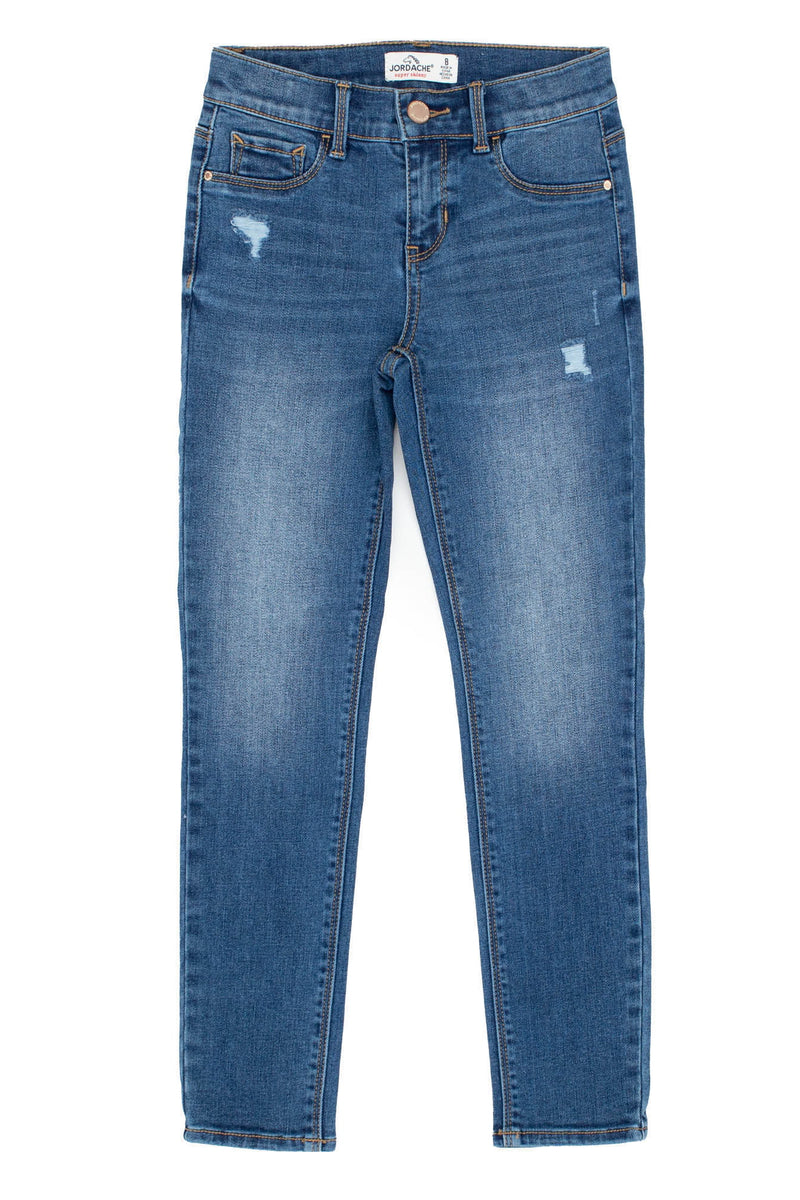 Girls Destructed Super Skinny Jean – Jordache