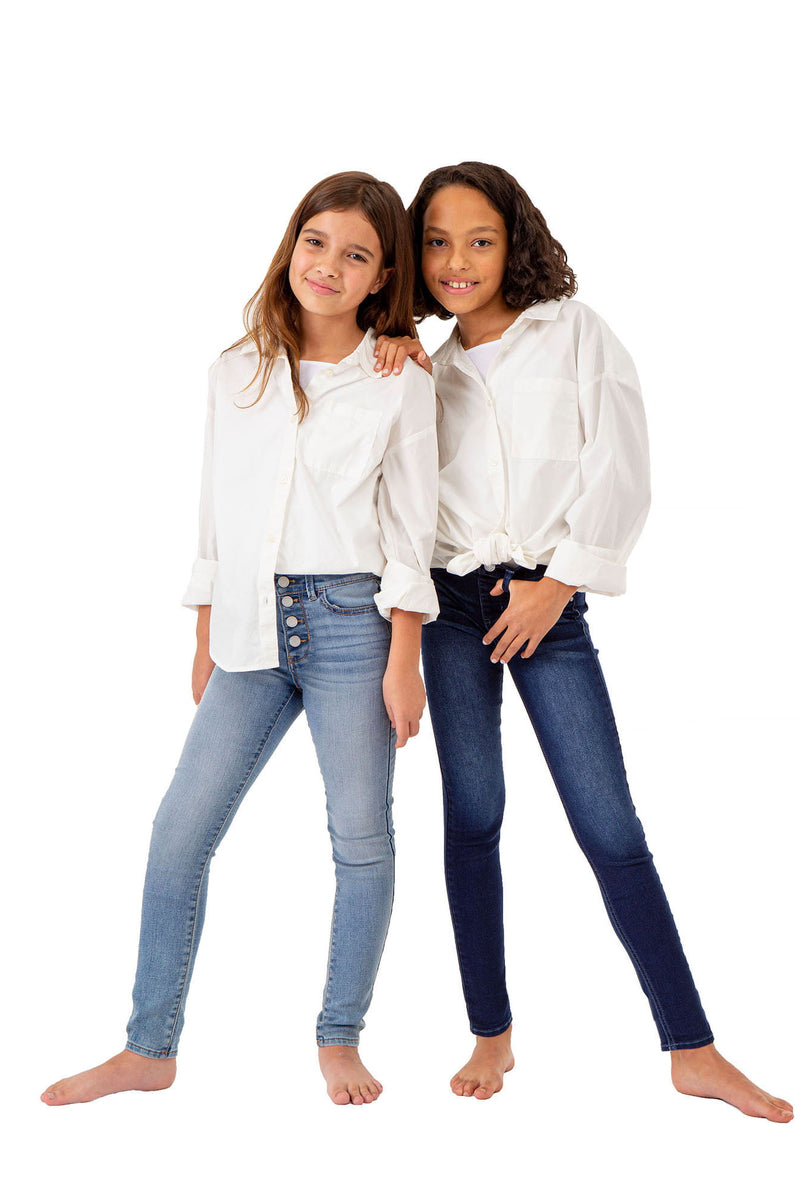 Girls Super Skinny High Rise Jeans