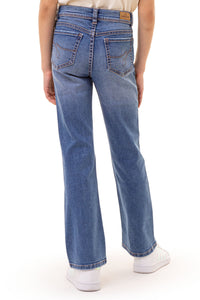 Girls Destructed Bootcut Jeans
