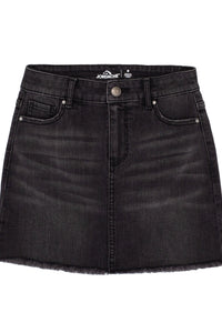 Girls Frayed Hem Denim Skirt