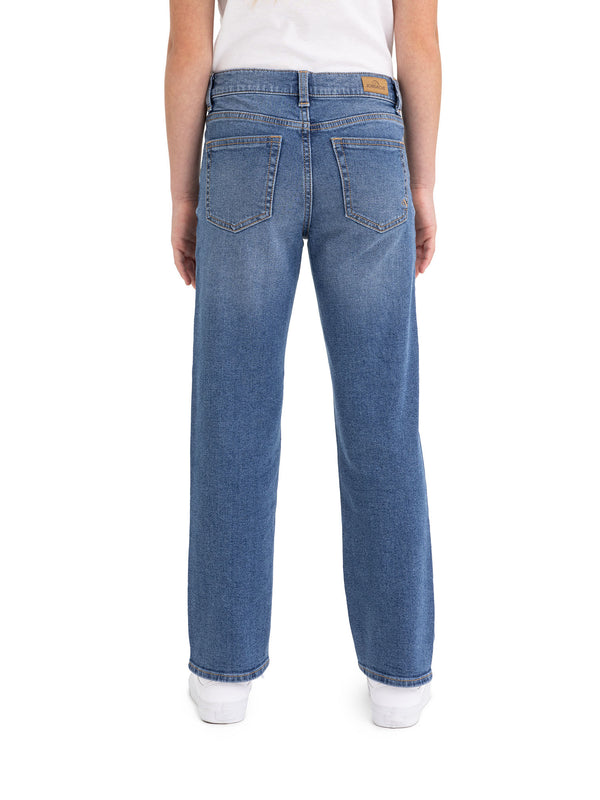 Girls High Rise Baggy Straight Jean