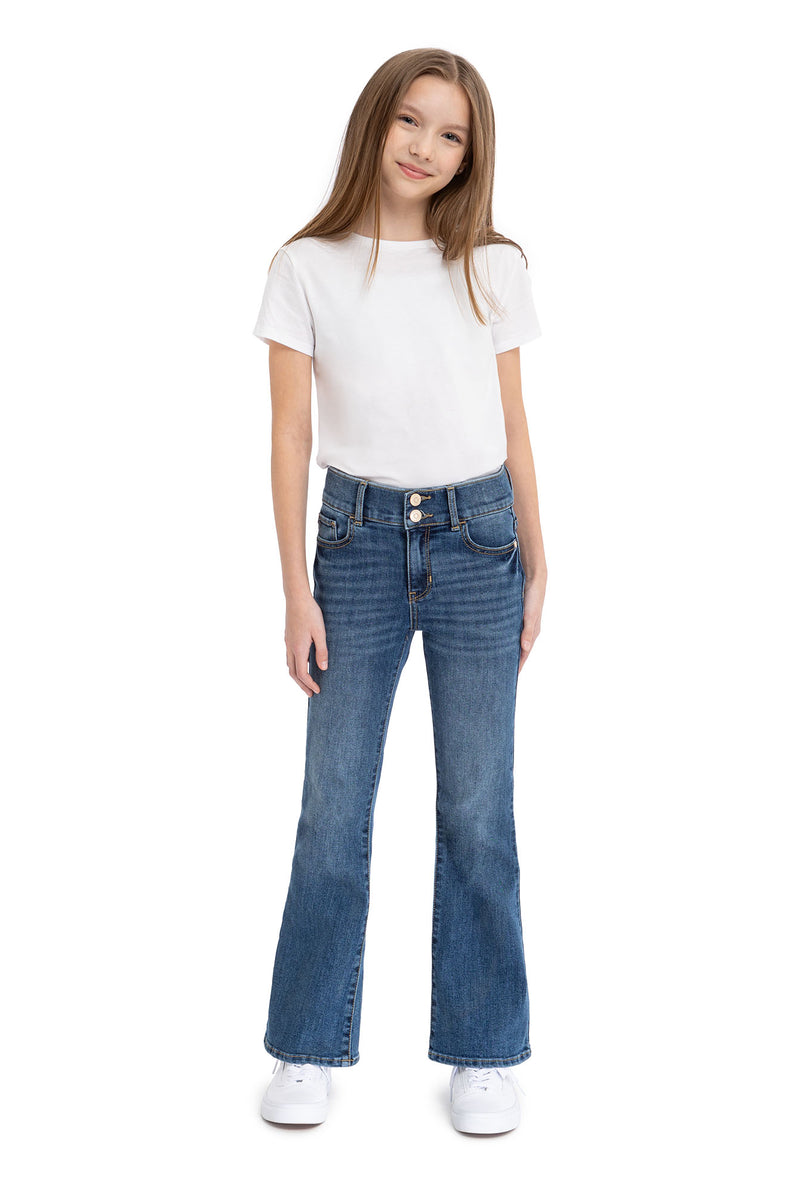 Girls High Rise Flare