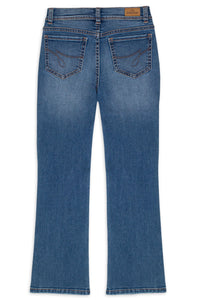Girls Destructed Bootcut Jeans