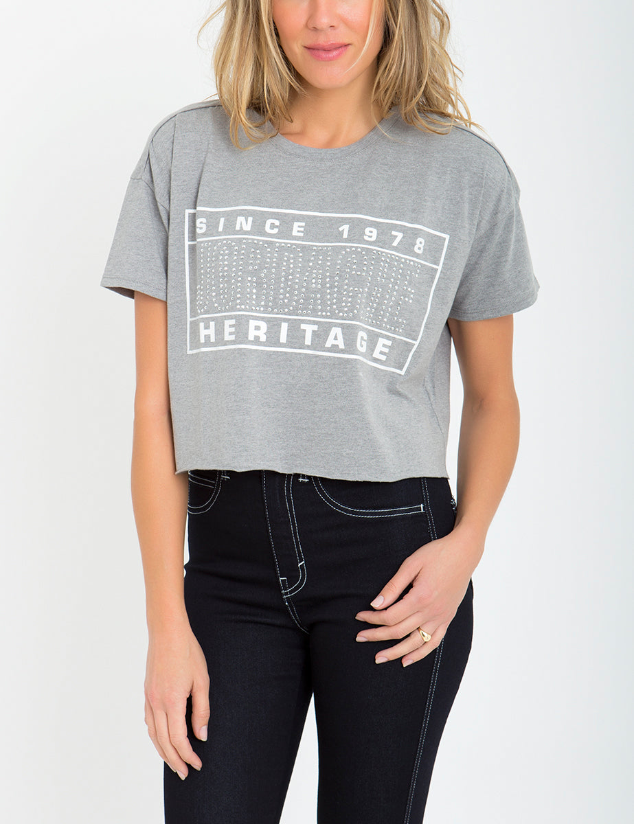 ★KIRSH★ Melting Cherry Print Crop T-Shirt Melange Grey MUSINSA | KIRSH Melting Cherry Print Crop T-Shirt [Black]
