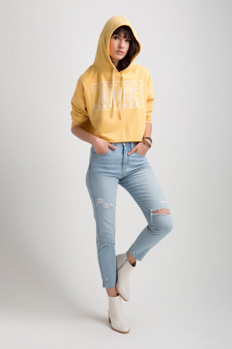 Cropped hoodie 2025 and jeans