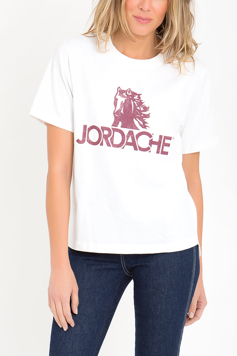 Burgundy Logo Oversized T-Shirt