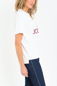 Burgundy Logo Oversized T-Shirt