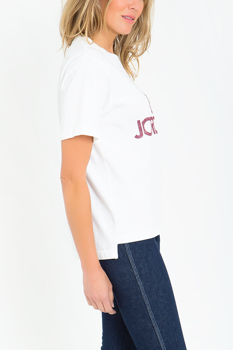 Burgundy Logo Oversized T-Shirt