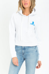 Blue Mini Logo Hooded Sweatshirt