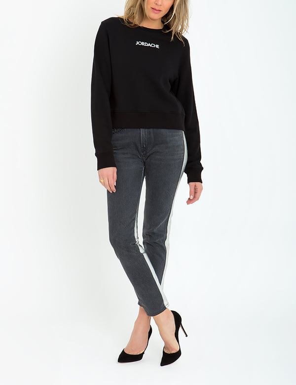 Black Reflective 3M Logo Classic Sweatshirt