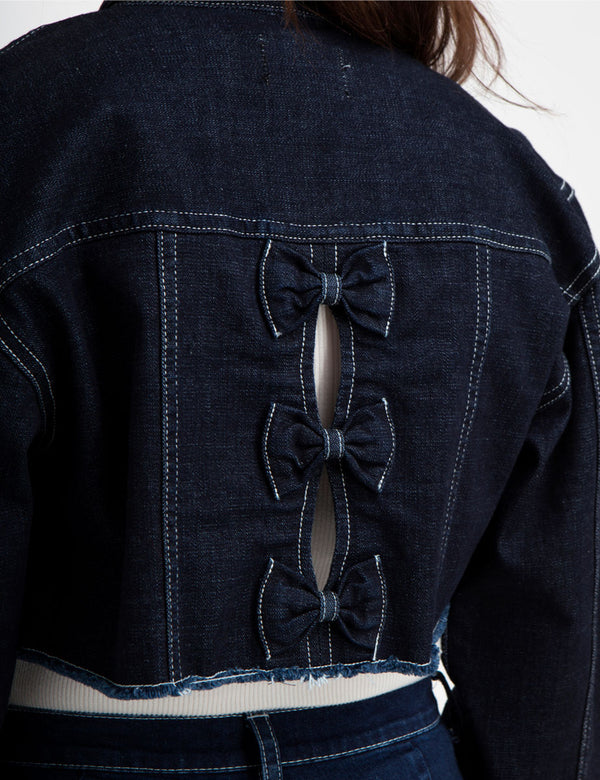 Bianca Cropped Bow Jacket