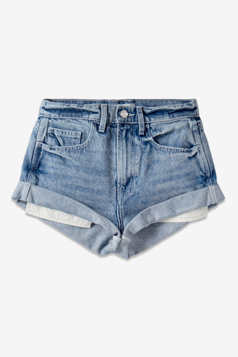 VINTAGE BLUE ROLLED SHORT