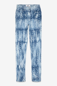 TIE-DYE LOGO JACQUARD HIGH RISE SLIM