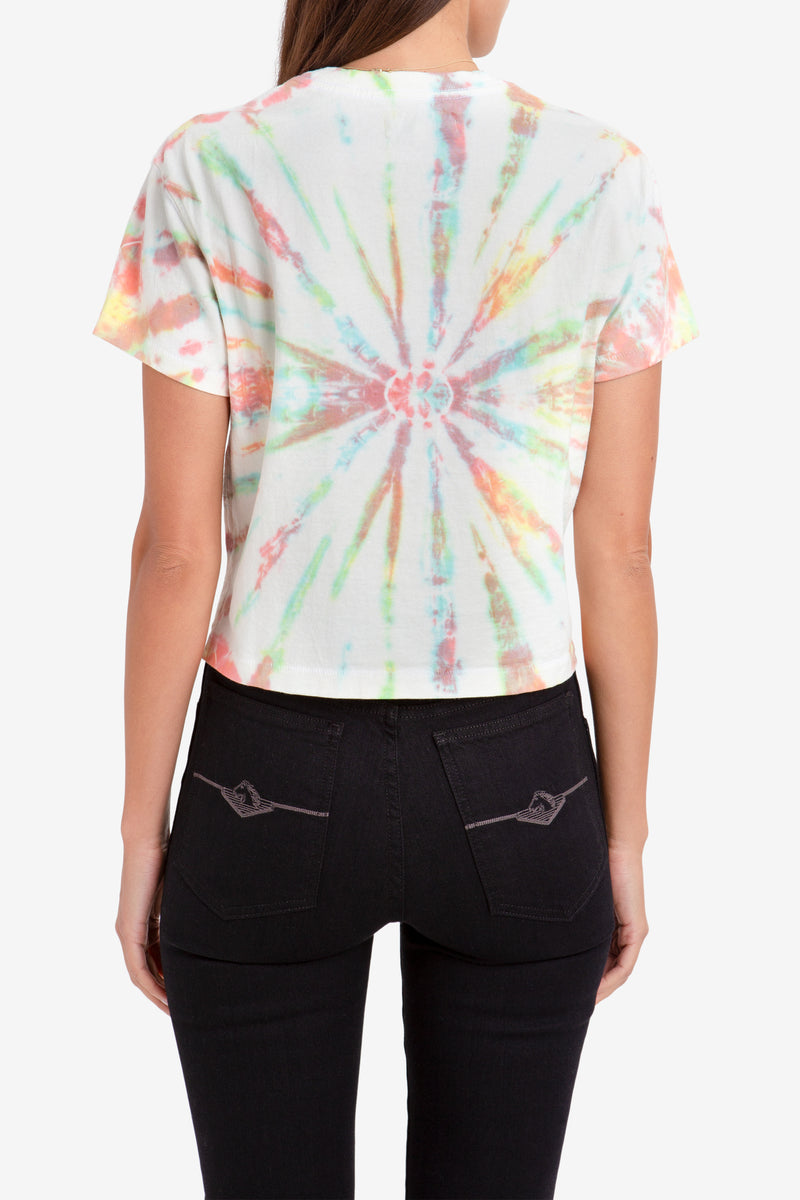 CLASSIC TIE-DYE CROPPED T-SHIRT