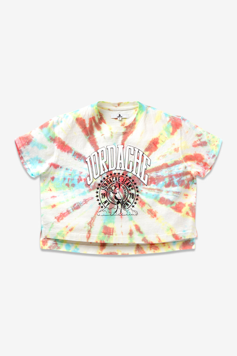 CLASSIC TIE-DYE CROPPED T-SHIRT