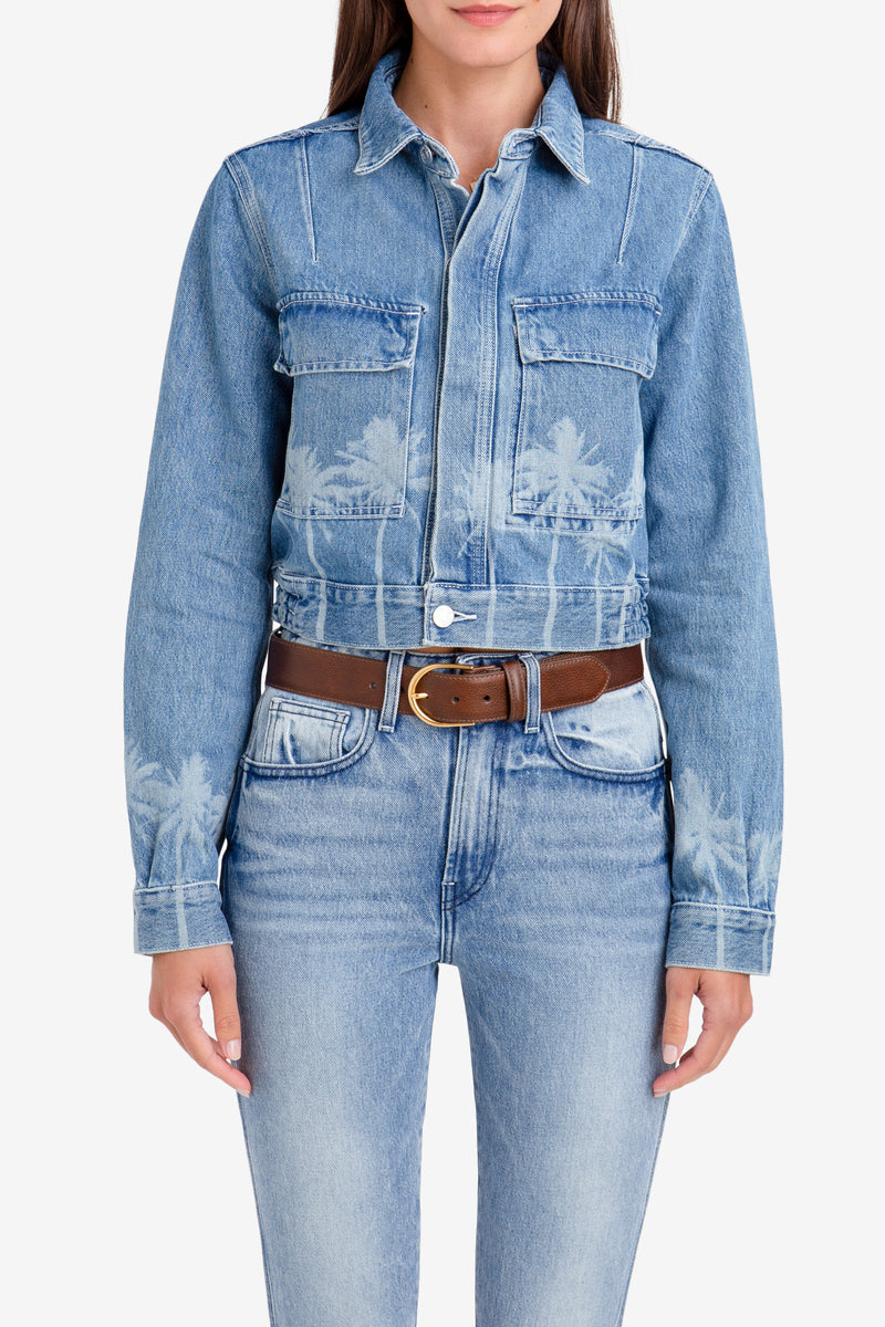 VINTAGE PALM TREE PATCH POCKET JACKET – Jordache