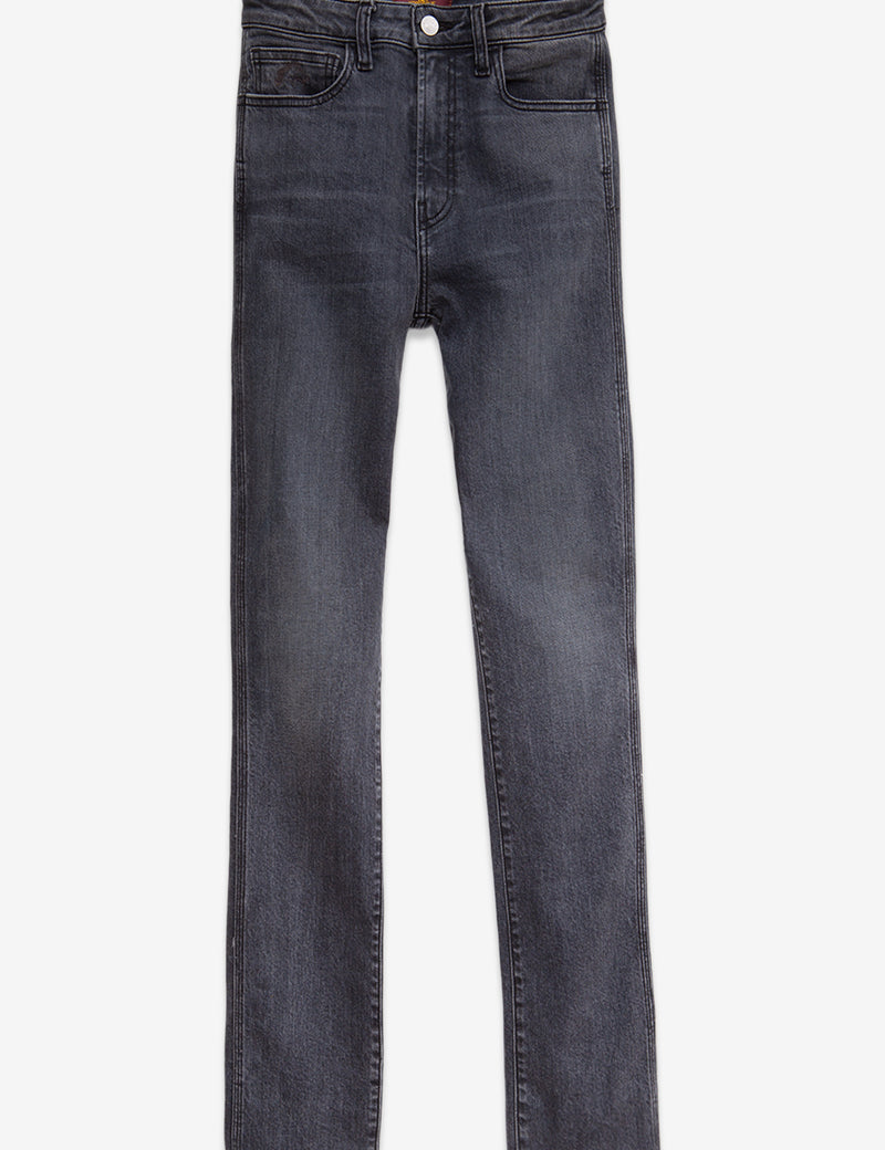 WORN BLACK HIGH RISE SLIM