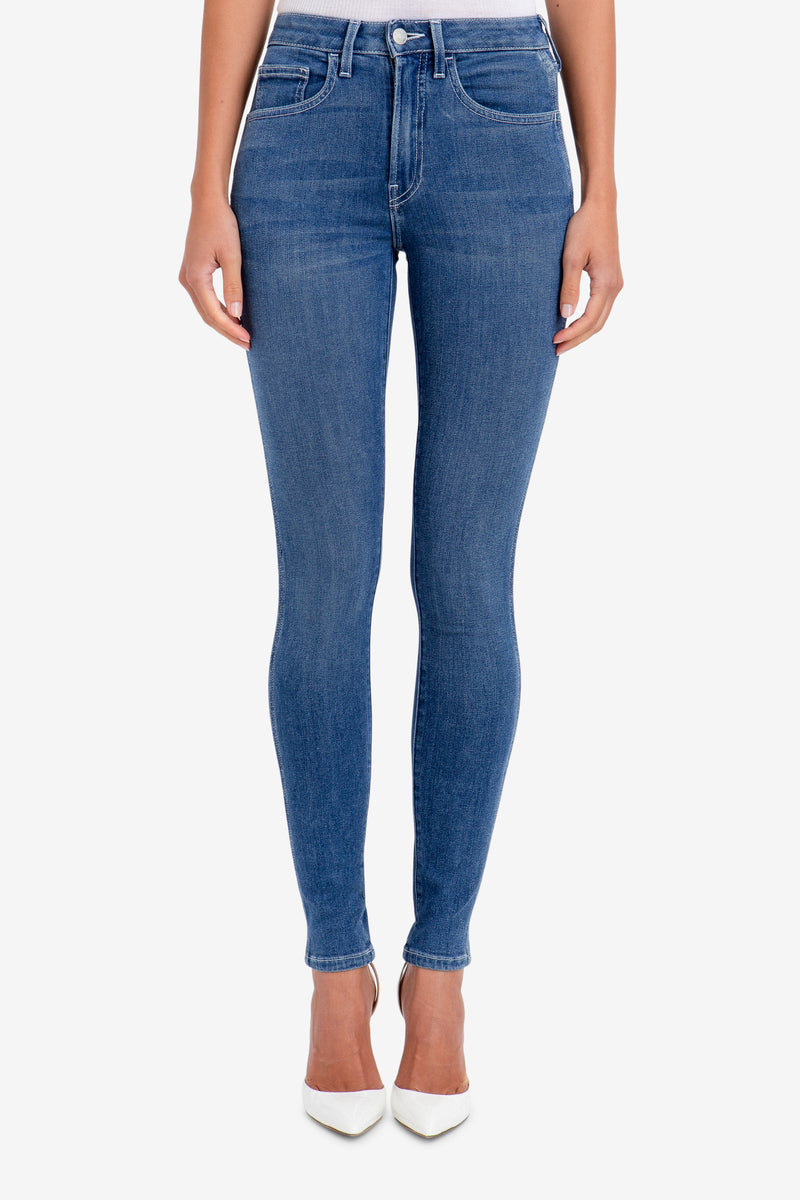 BLUE ARROWHEAD MID RISE SKINNY