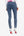 LIGHT ACID WASH DENIM SKI PANT