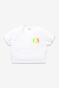 MULTI COLOR LOGO CROPPED T-SHIRT