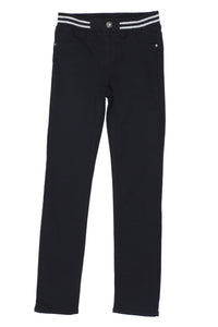 Girls Rib Waist Skinny Jeans