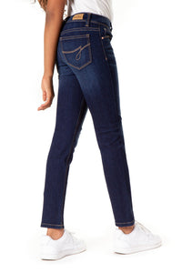 Girls Mid Rise Destructed Skinny Jean