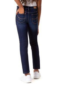 Girls Mid Rise Destructed Skinny Jean