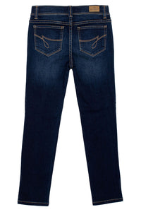 Girls Mid Rise Destructed Skinny Jean