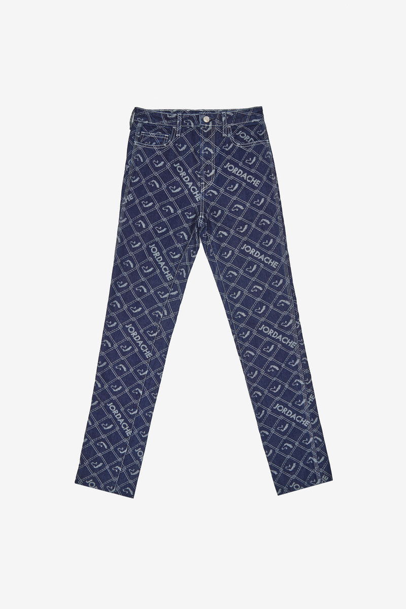 Signature Logo Jacquard High-Rise Slim