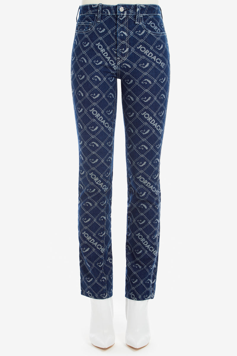 Signature Logo Jacquard High-Rise Slim