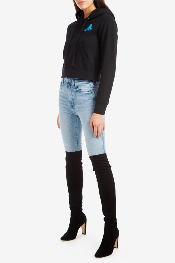 Blue Mini Logo Hooded Sweatshirt