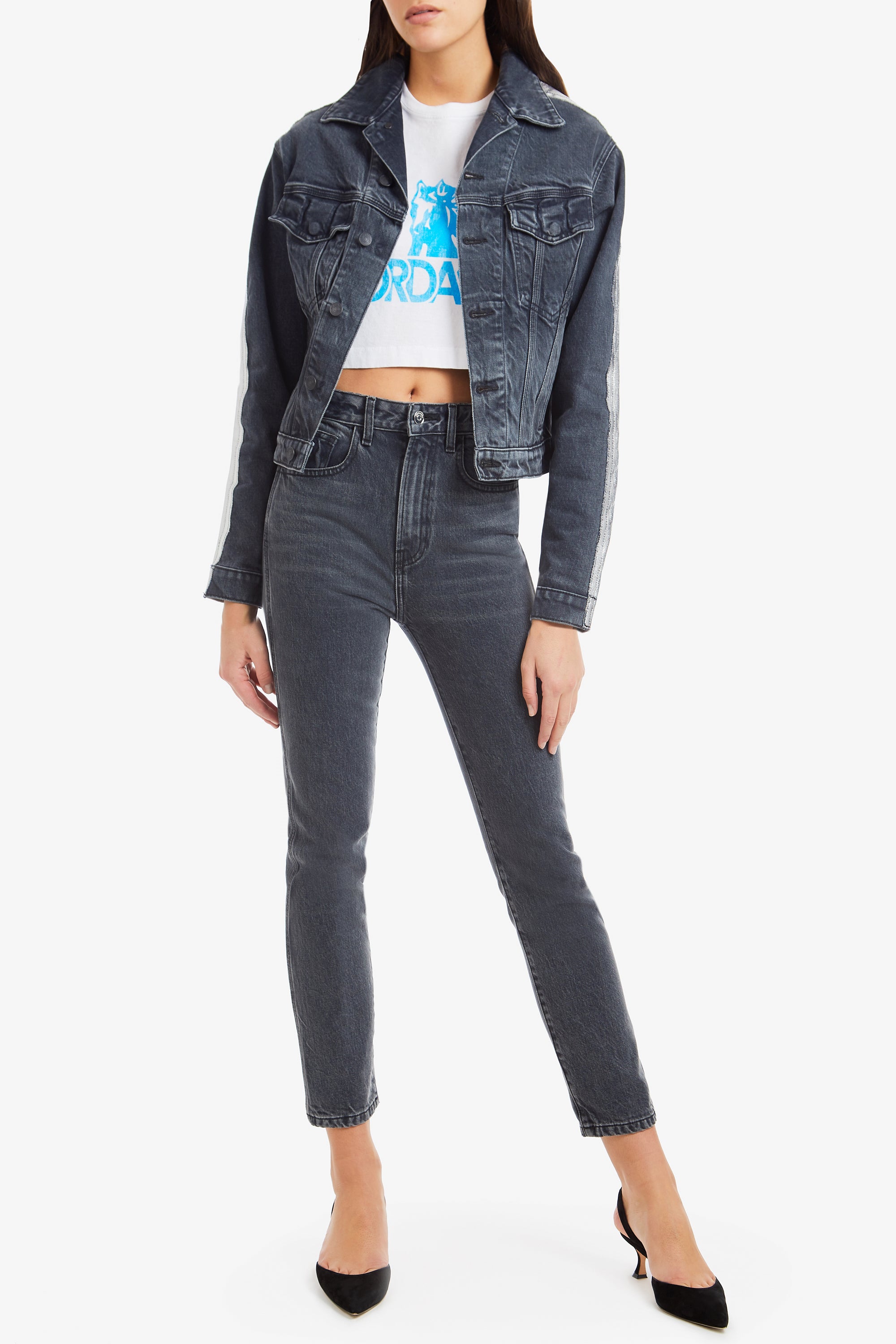 JORDACHE ジョーダッシュ ハートレースカット オーバーオール S