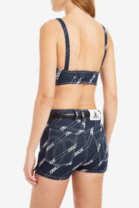 RINSE DIAGONAL LOGO PRINT BUSTIER