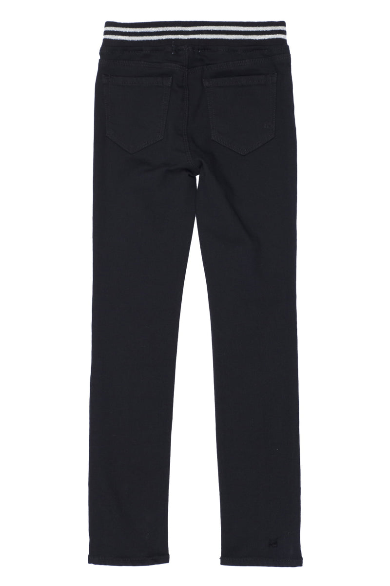 Girls Rib Waist Skinny Jeans